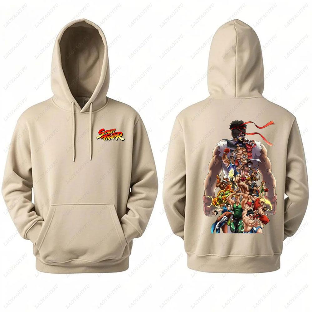 2025 Ryu Street Fighter Essential Hoodie Men's Sweatshirt Crazy Long Sleeve Autumn Loose Hipster Ropa Hombre Clothes Man Hoodie