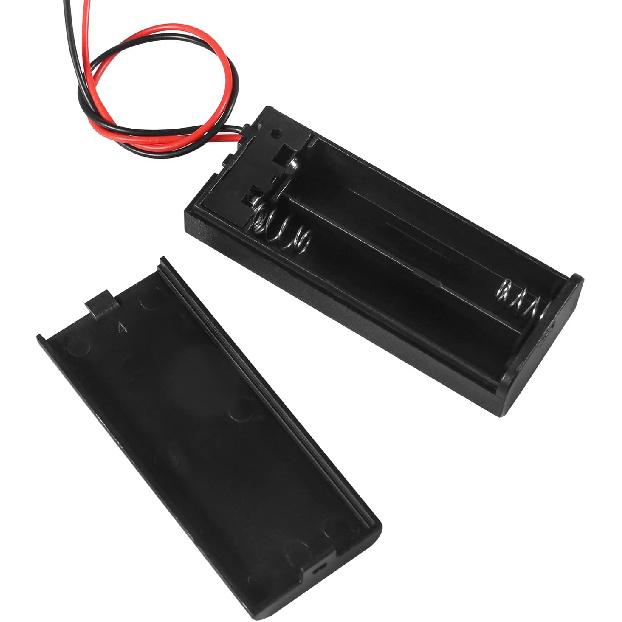 DIANN 10pcs AAA Battery Holder with Switch ON Off Case Back Cover 2X 1.5V Batteries Charger Holder Spring Clip Storage Box Cell Cable