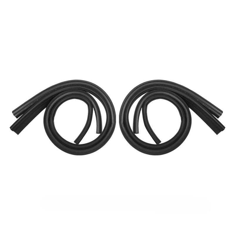 Car Door Sill Sealing Strip for Tesla Cybertruck 2025 Rubber 4PCS Soundproofing Strip Door Seal Soundproof Kit Car Accessories