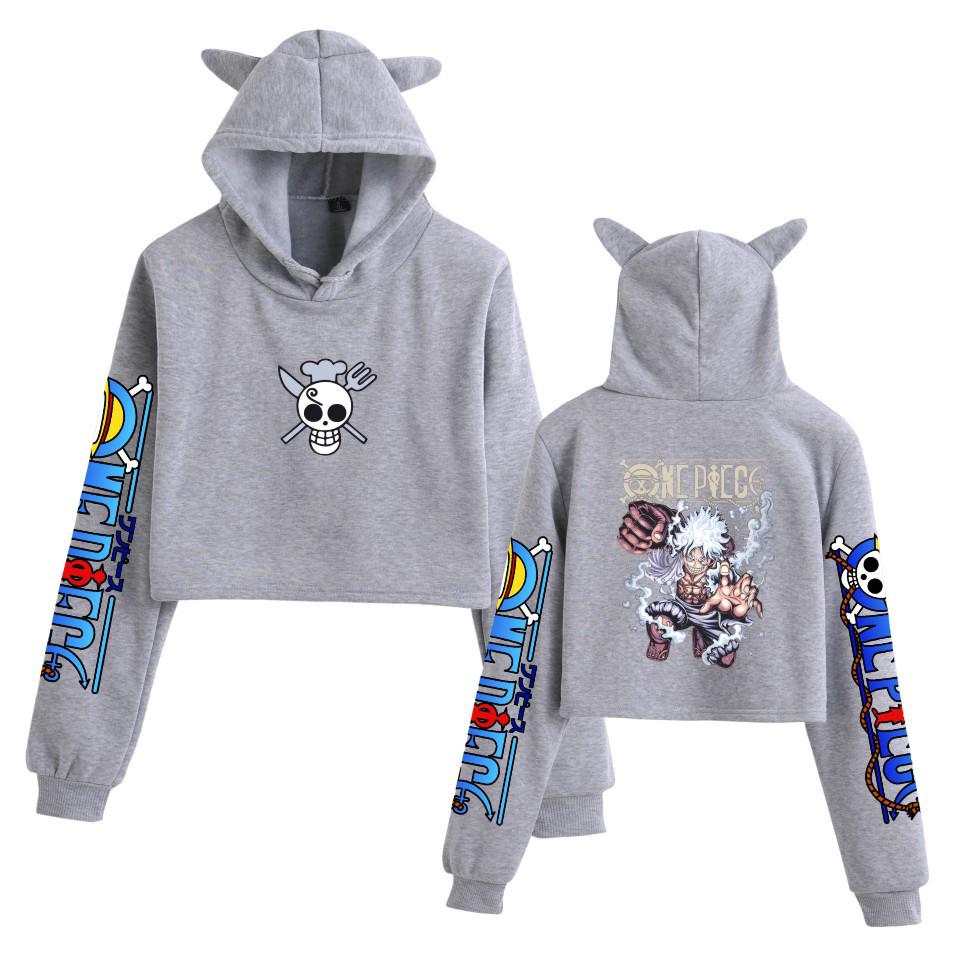 New Hot-Selling One Piece Print Casual Women's Cat Ear Hoodie