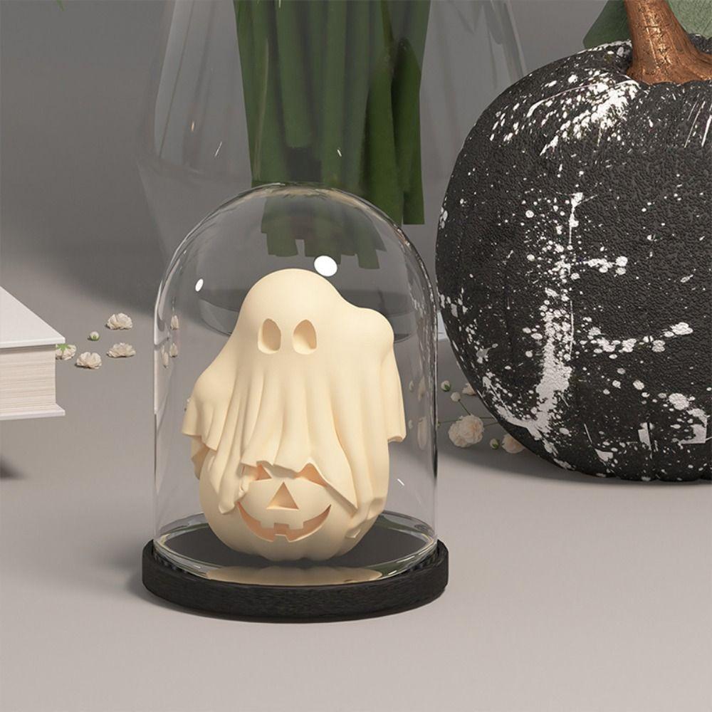 Steric Ghost Candle Mold Silica Gel Halloween DIY Mold Aromatic Candle Candle Mold  Halloween Party