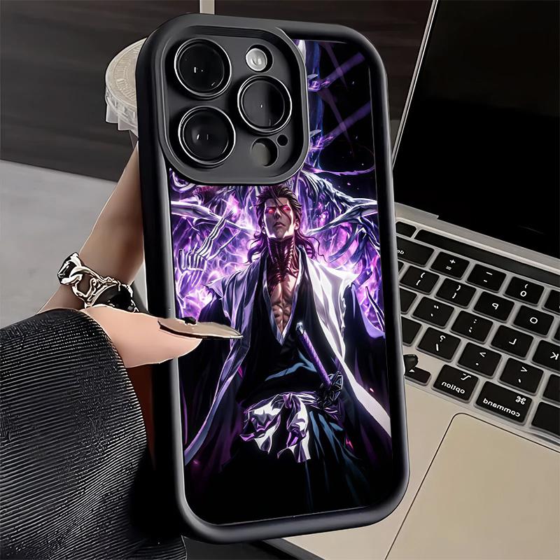 Phone Case for iPhone 17 Air 16E 15 16 Pro Max Bleach Aizen Sousuke Cover 14 Plus 13 12 Mini Soft Shell Silicone Fundas