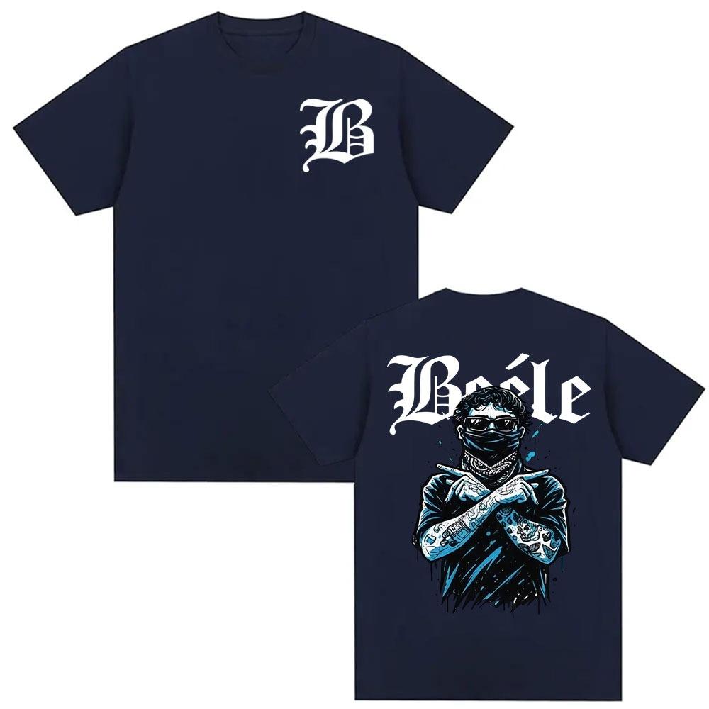

Rapper Beele Borondos Album Tour Print Tshirt for Men and Women Harajuku Fashion 2026 Spring summer new Pure Cotton Tshirt 4XL