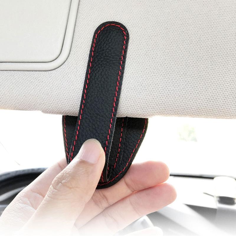 1 PZ Portapenne per Parasole Auto Fermacarte per Occhiali da Sole per Porsche Cayenne Panamera Macan 911 718 Taycan Boxster Cayman 918 Pajun