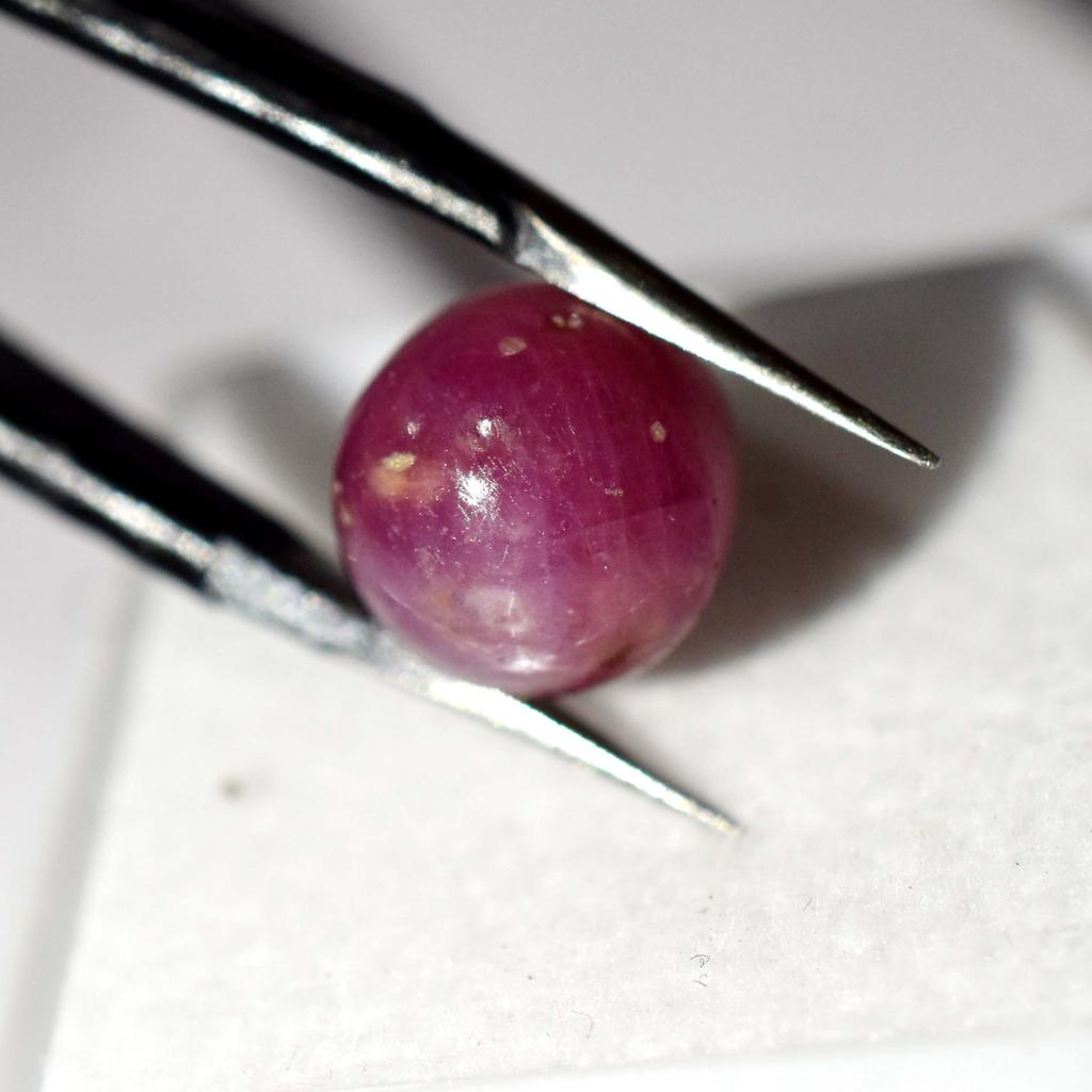 CERTIFIED 8.65 Ct Natural Amazing RED Star Ruby Round Shape Loose Gemstone