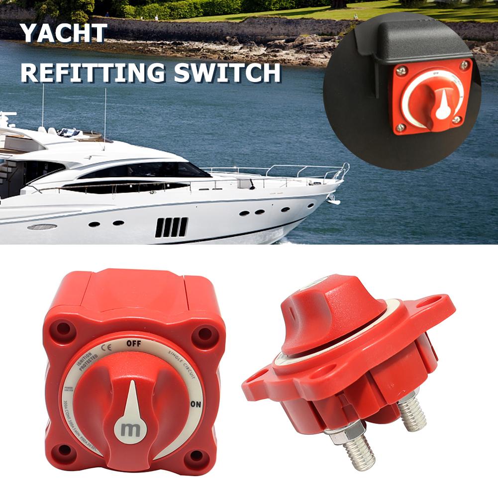 300A Battery Cut Off Switch Auto Accessories 12V-48V Cut Off Isolator Plastic Battery IsolatorDisconnect Switch for Truck Marine
