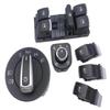 6pcs/set Switch For VW Headlight Side Mirror Master Window Door Switch Set for VW Golf MK5 6 Jetta MK 3 Passat B6 CC Golf Plus