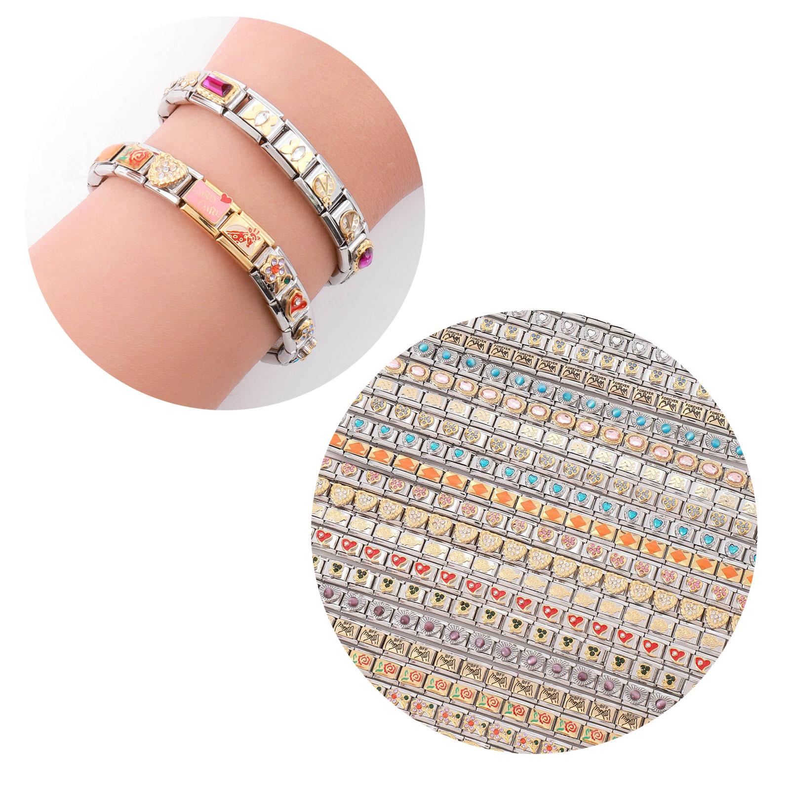 

10 шт. Модульная фурнитура для ювелирных изделий, квадратные бусины, браслеты, ювелирные изделия, детали для самостоятельного изготовления, винтажные подвески, уникальные аксессуары