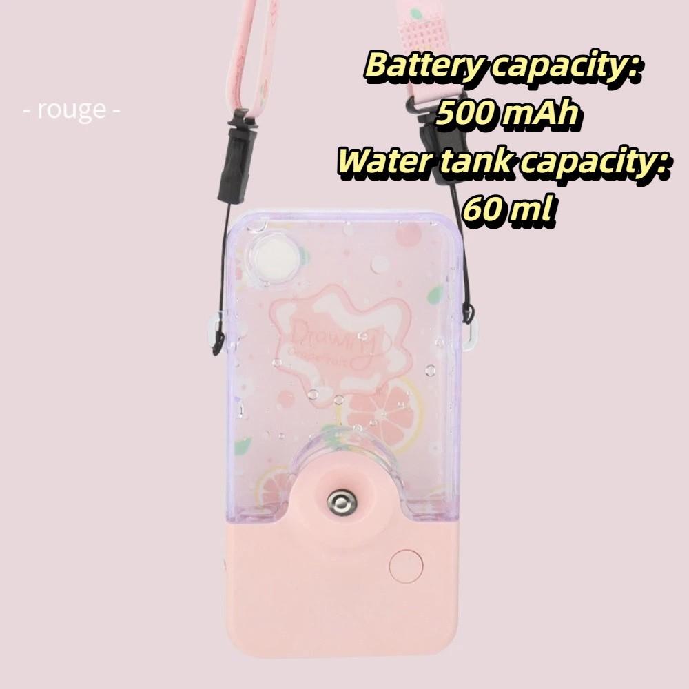 USB Rechargeable Facial Hydrating Mist Sprayer Compact Design Rechargeable Sprayer  Daily Skincare розовый
