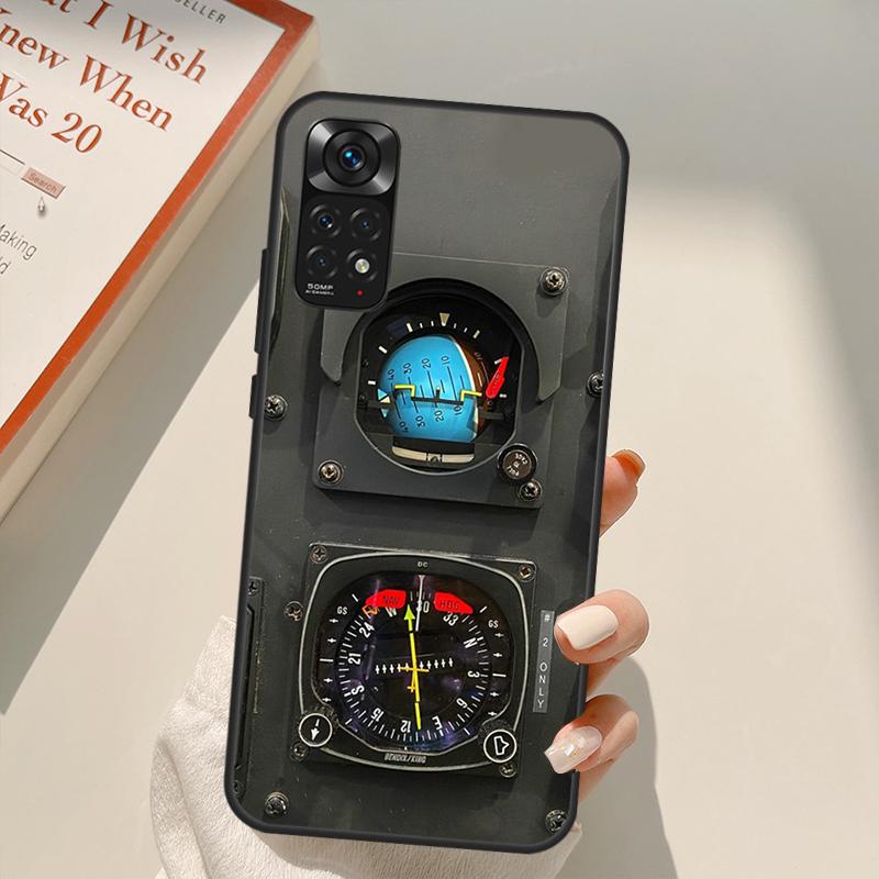 Aviation Aeroplane Pilot Cockpit Case For Xiaomi Redmi Note 11 10 Pro 8 9 9S 10S 11S 9A 9C 10A 10C K40 K50 Gaming Cover