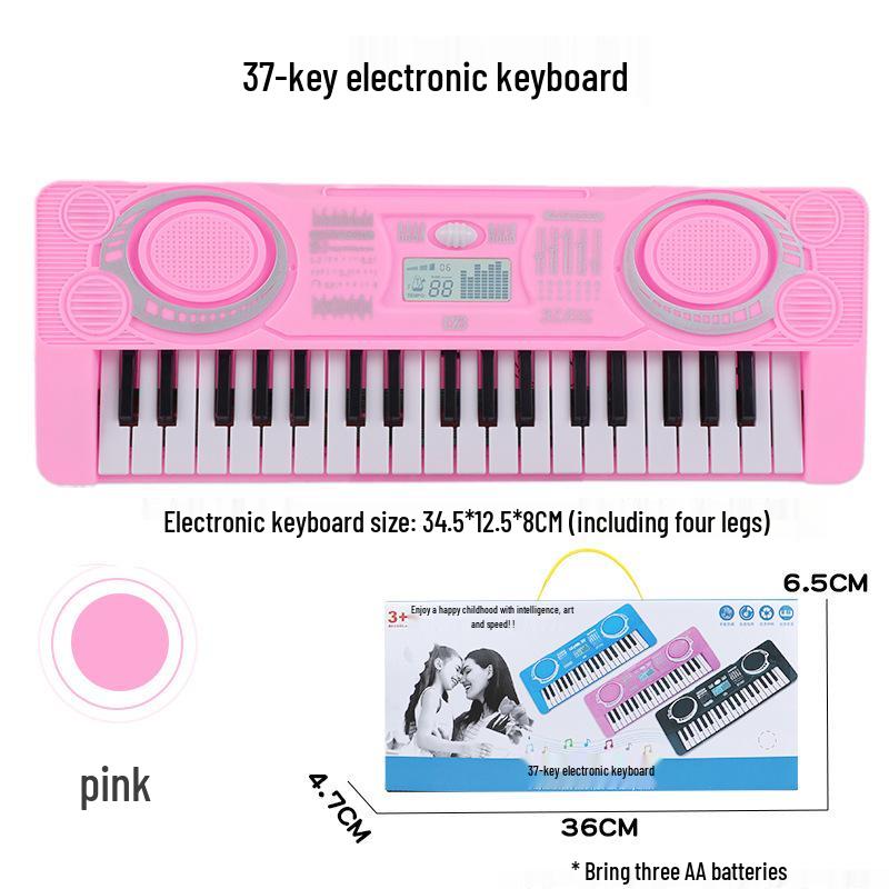 Douyin Live Kids' 37-Key Electronic Organ Toy - Educational Piano for Boys