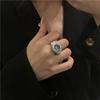 Creative Alloy Vintage Y2K Finger Watch Rings for Women Men Elastic Stretchy Roman Quartz Mini Watches Rings Punk Anillos Gift
