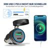 USB C Fast Charging Adapter Motorcycle Hella DIN Plug Socket Power for BMW R1200GS R1250GS F800GS R1250 GS R1200rt Tiger 800 900