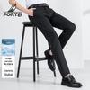 FORTEI Men's Lightweight Breathable Straight-Leg Business Casual Trousers