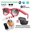 Neue KI-Smart-Brille mit farbwechselnden Gläsern für Fotografie, Videoaufnahme, 3600mAh Ladecase, 4K-Hochauflösungslinse, Musikwiedergabe übersetzen