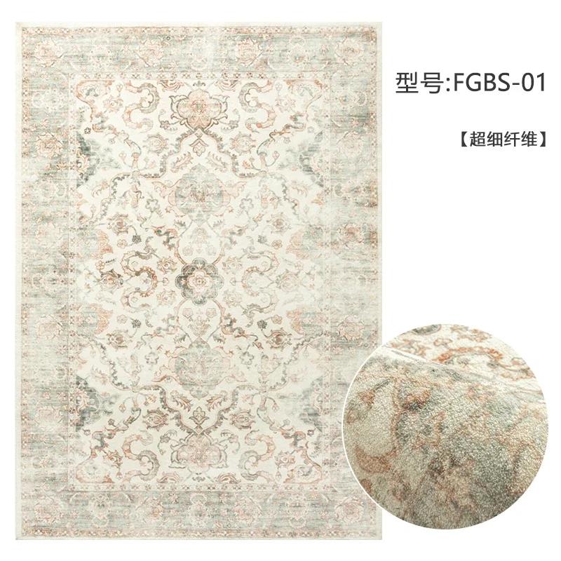 Bohemian Style Carpets for Living Room Thickend Plush Bedroom Decor Retro Carpet Washable Lounge Floor Mat Fluffy Soft Study Rug