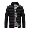 Gepolsterte Kleidung Winter Stehkragen Baumwollkleidung Herren verdickte Jacke warme Jacke mittleren Alters Herrenbekleidung
