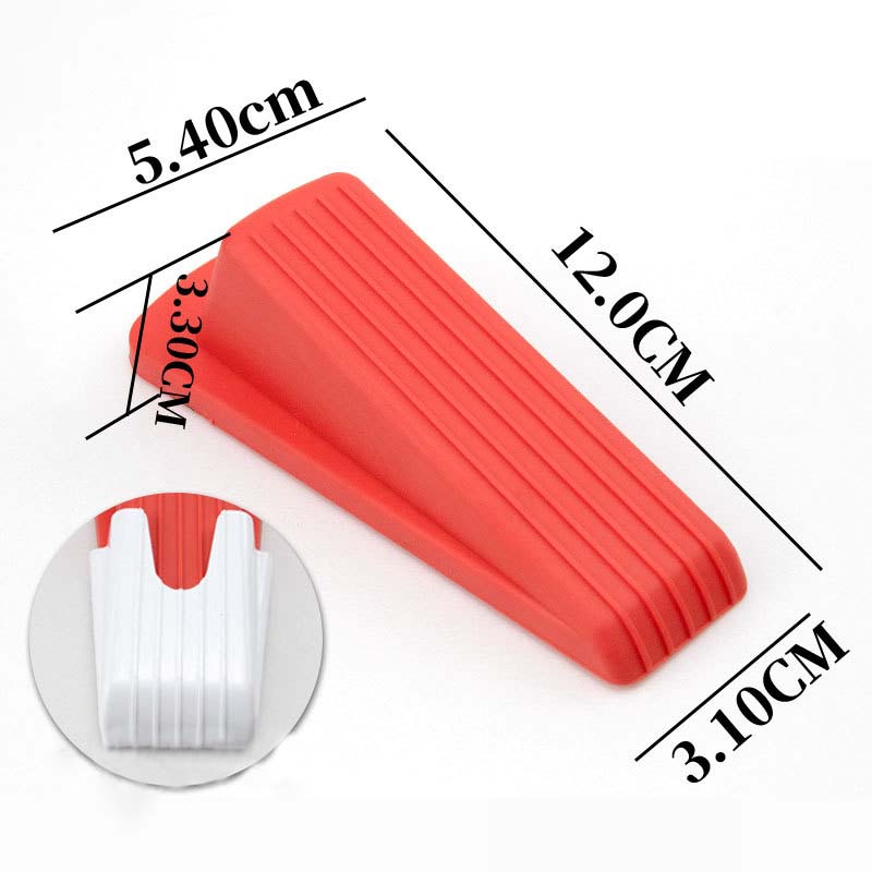 Silicone Door Stopper Self Adhesive Strong Suction Wall Protectors Hidden Mute Anti Collision Floor Holder 12*5.4*3.3cm