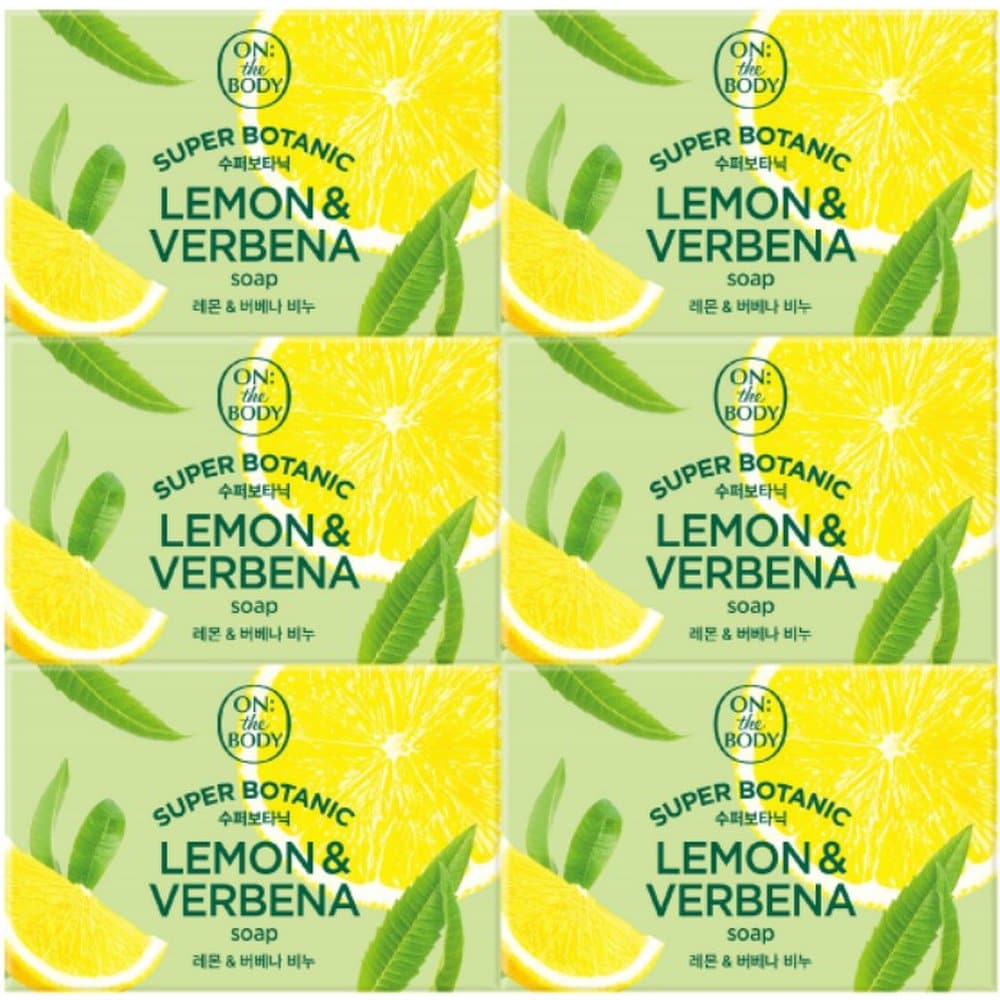 ON THE BODY Super Botanical Soap Lemon Verbena 80g*6