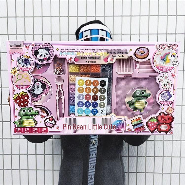Pin Dou Dou DIY Creative Toy Kit: Complete Gift Box for Girls