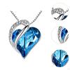 Love Heart Pendant Necklace Jewelry for Anniversary Birthday Gifts Wife