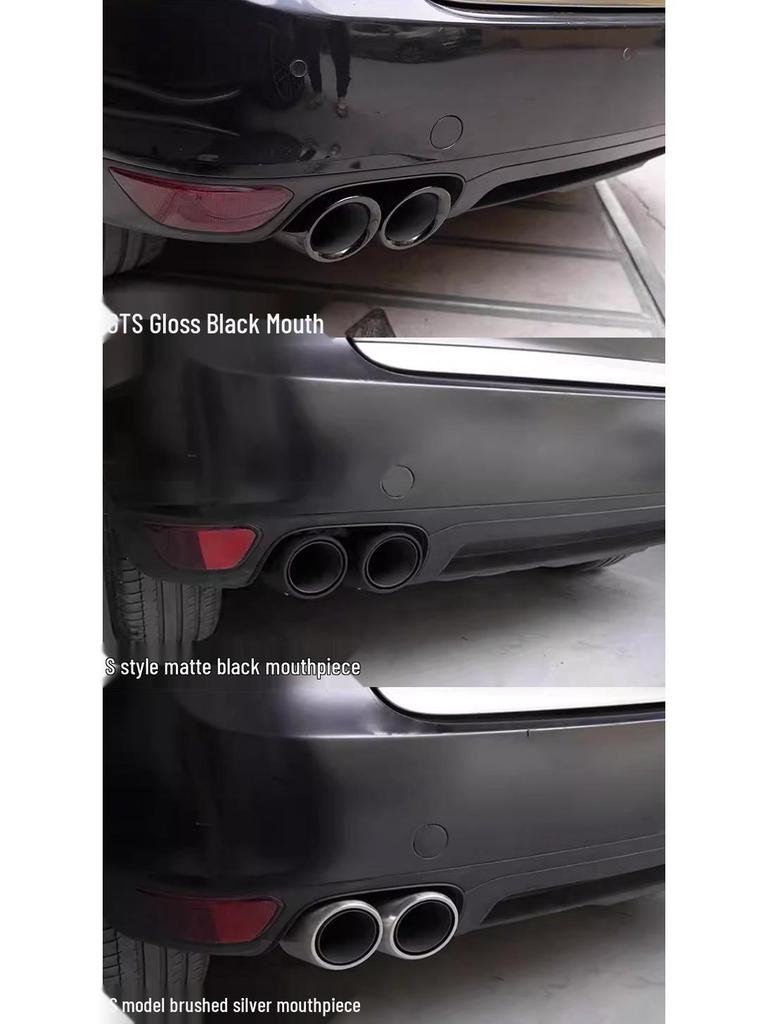 Porsche Cayenne GTS Black Quad Tailpipe Trim (11-24 Years)