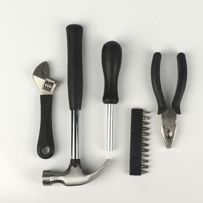17Pcs Home Repair Tool Set With Ergonomic Handle Storage Case Mechanic Tool Set General Household Tool Maintenance