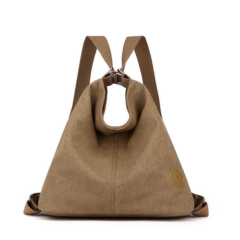 Sac Cabas en Toile Pour Femmes Avec Poches Zippées Urbain Décontracté Élégant Capacité Moyenne