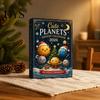 Solar System Hanging Ornaments Space Advent Calendar, 24Pcs 2D Flat Acrylic Ornament Set with Planet Star Themed Decorations Designs, Christmas