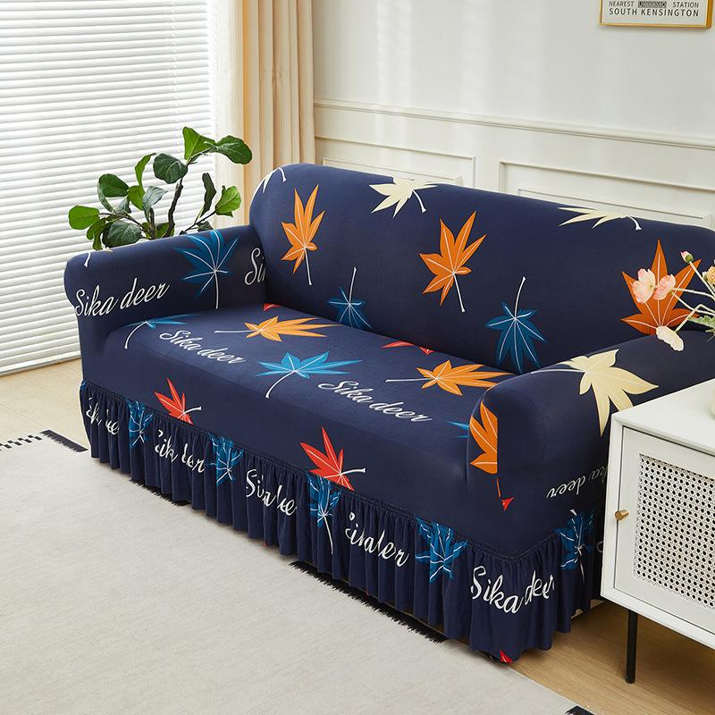Elastic Sofa Cover All-Inclusive Cover Nordic Style Sofa Cover Non-Slip Fabric Skirt Sofa Cover