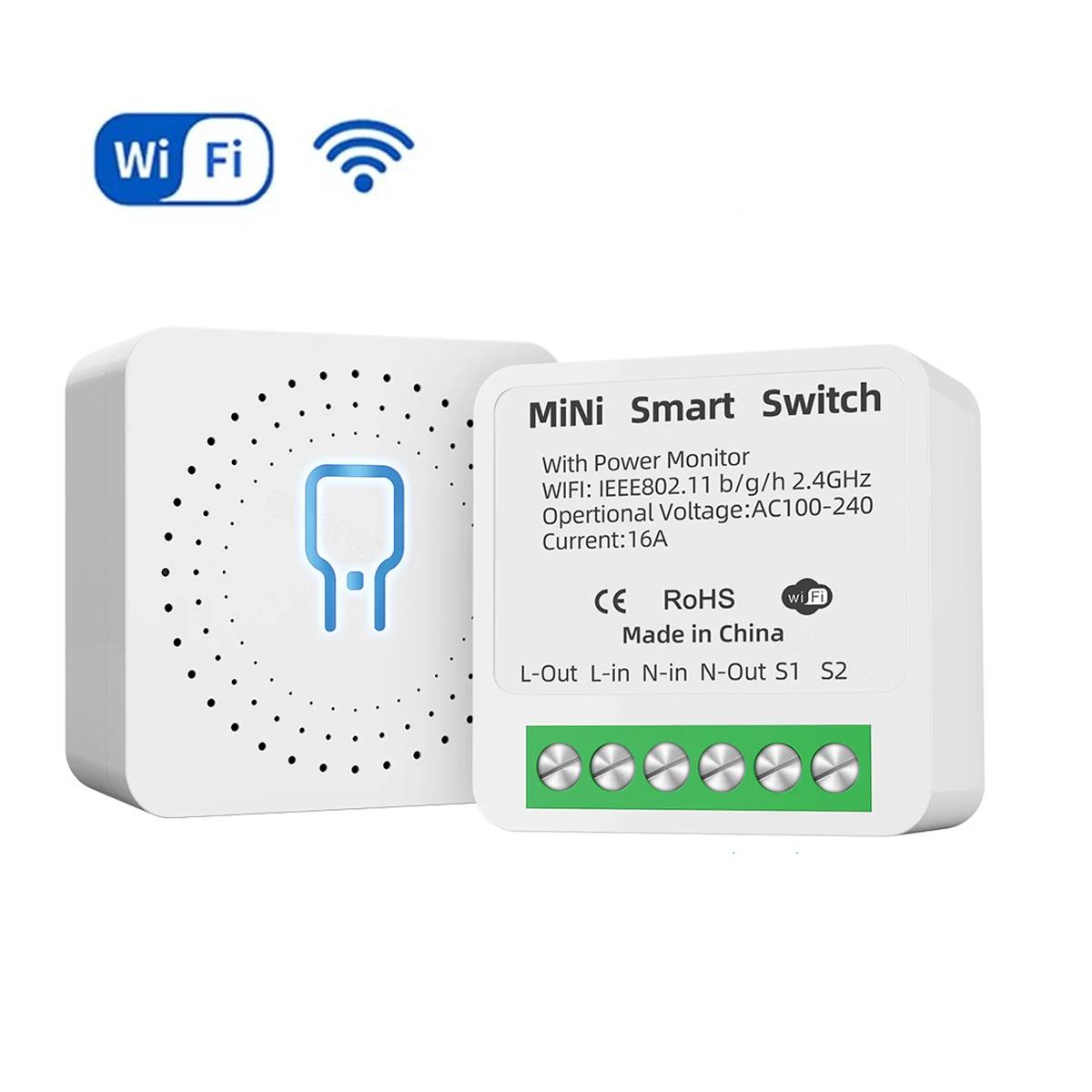 

Tuya ZigBee WiFi Автоматический выключатель Умный переключатель 2-полюсный Модуль реле 220В 110В 16А Приложение Smart Life Голосовое управление Для Alex Google Home