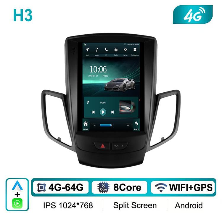 Ford Focus & Fiesta Car Navigation Android Bluetooth Control HD Reversing Camera with CarPlay.