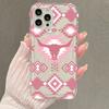 Geometric Bull Pink TPU Soft Phone Case for  14 Pro Cases Mi 13 12 11 Lite 14 13T 12T Poco X6 X3 F5 Pro Anti-Fall Cover