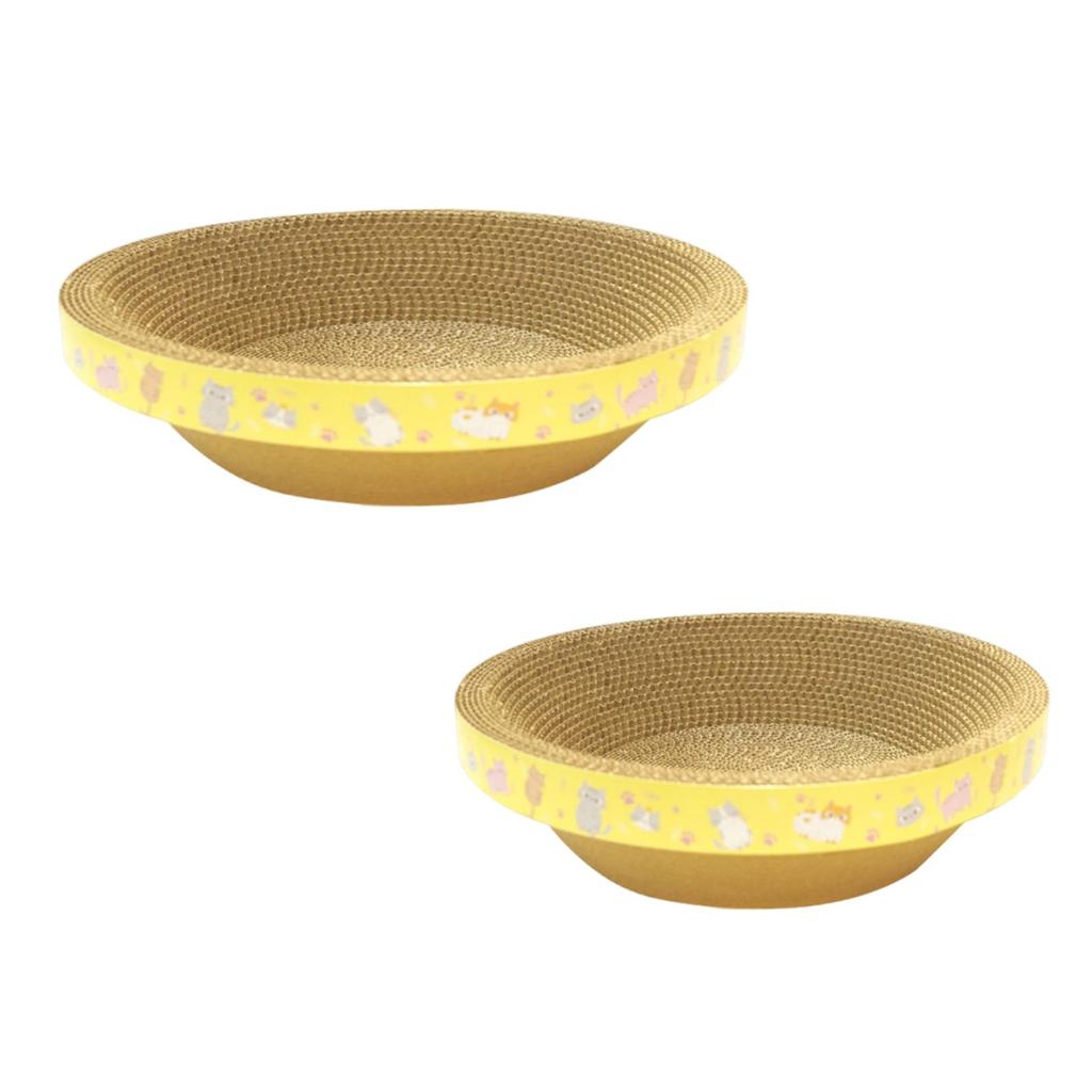 Kulatý kartonový škrabací pelíšek pro kočky pro malé střední velké kočky Podložka Ochrana nábytku Škrabací deska Hračka Potřeby pro mazlíčky Odpočinek