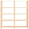 VidaXL Étagères de rangement à 5 niveaux 3pcs 170x38x170 cm Pin 500 kg