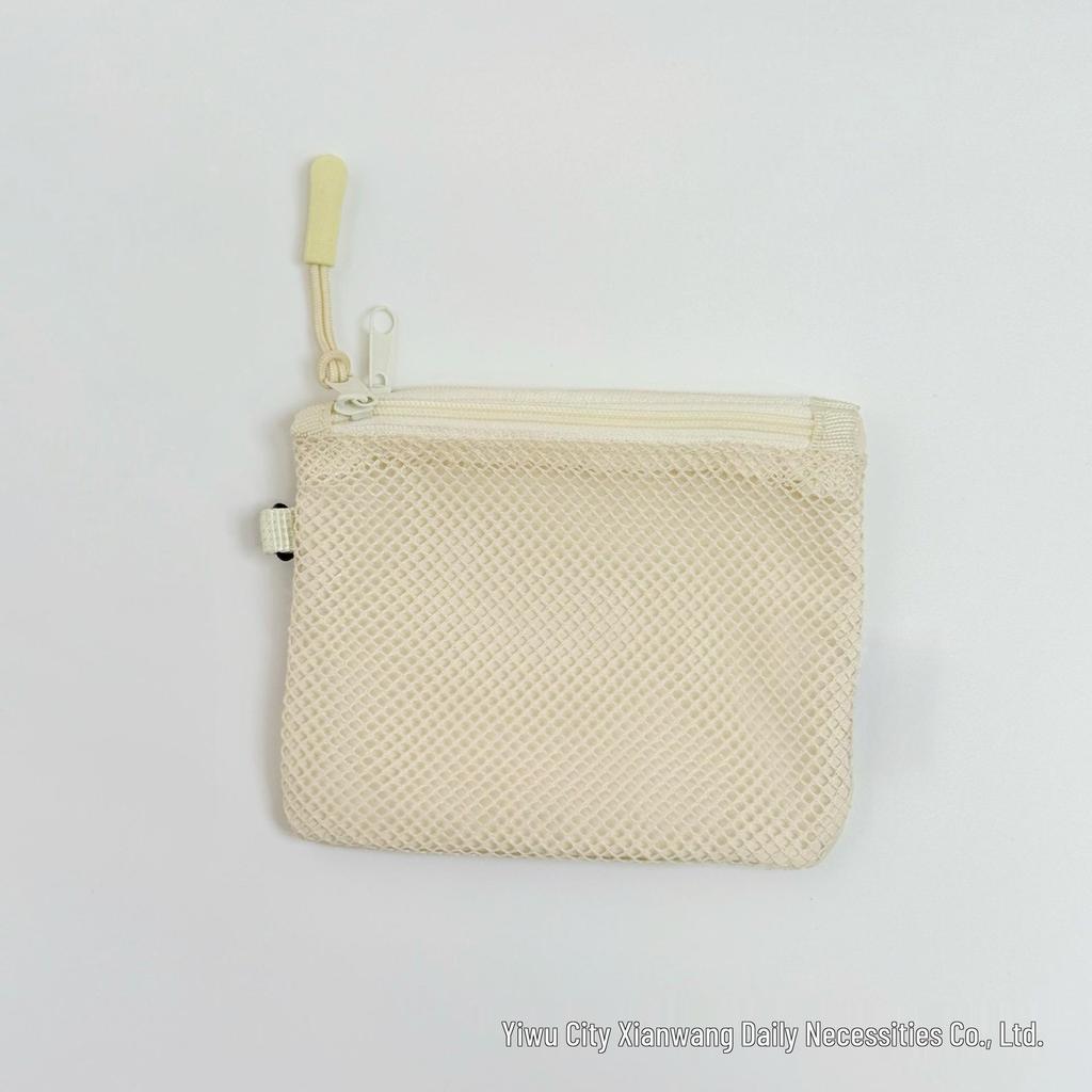 Double Layer Travel Mesh Bag: Coin Purse, Phone, Makeup, Document & Card Holder