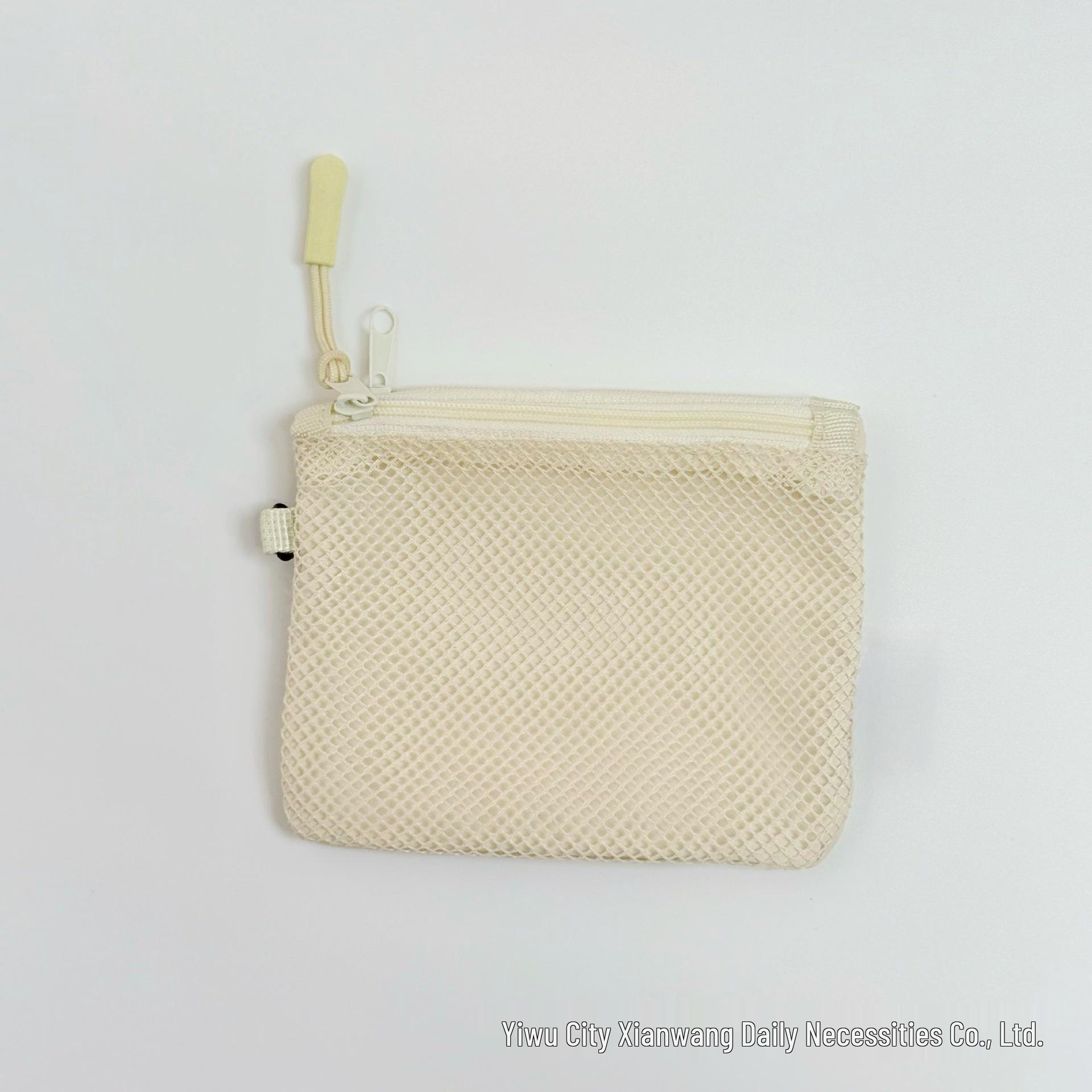 Double Layer Travel Mesh Bag: Coin Purse, Phone, Makeup, Document & Card Holder