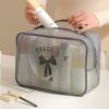 Large Capacity Mesh Cosmetic Bag Bow Travel Bathing Kit Fashion Toiletry Storage Bag  Ladies