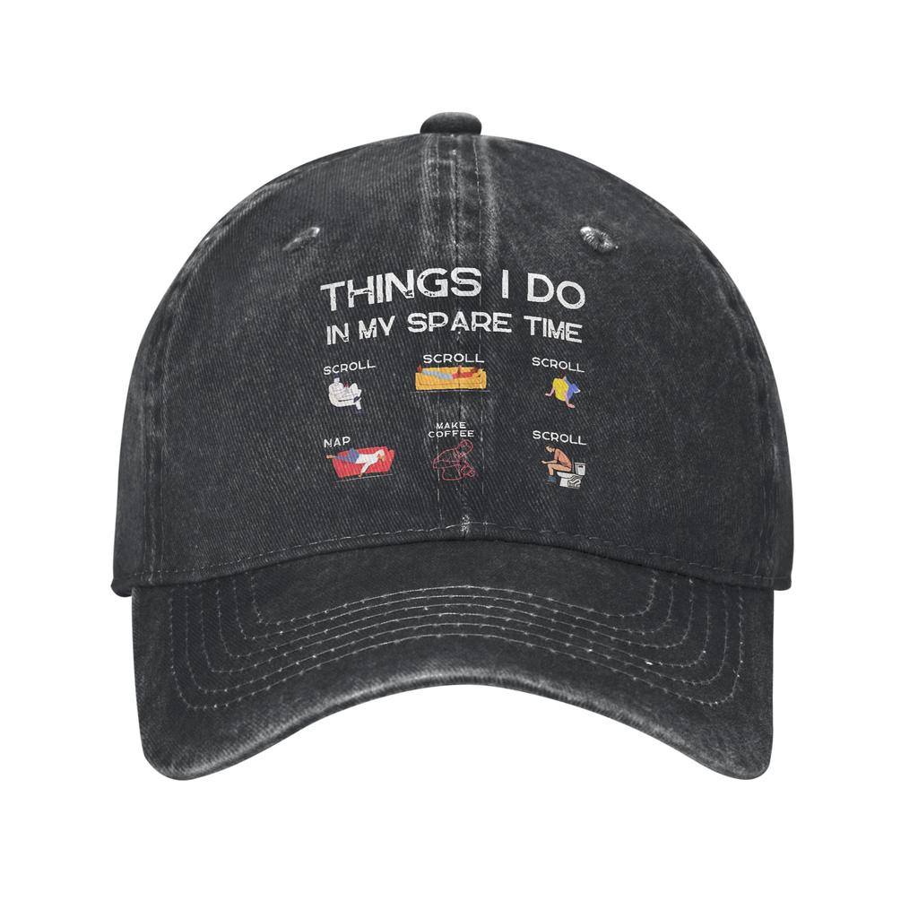 Wing Foiling Surfing Baseball Cap Vintage Distressed Cotton Things I Do In My Spare Time  Sun Cap Unisex Women Outdoor Hats Cap