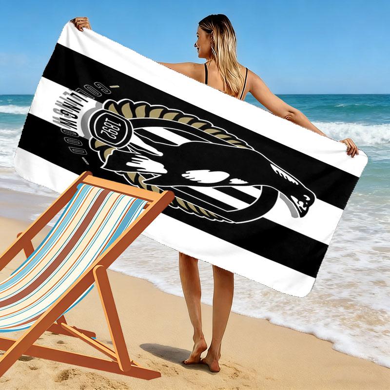 Magpies Roar Print Beach Towel, Large Soft Quick Dry Towel for Beach Camping Swimming