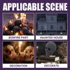Ceramic Fire Pit Skull Halloween Festive Supplies Fireplace Burn Skeleton Party Ornament Scene Layout for Haunted House Desktop