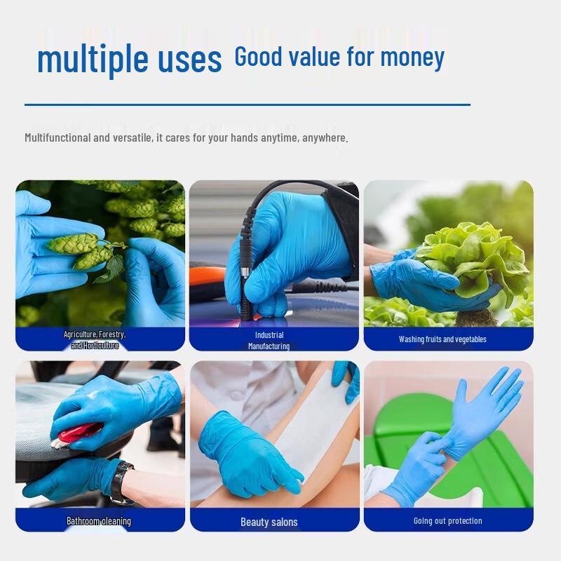 Beiyou Food Grade Nitrile Disposable Gloves