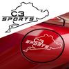 Car Fuel Tank Cap Stickers Cool Decorative Creative Stickers For Citroen C1 C3 Grand C4 Picasso C4L C5 C6 VTS C-ELYSEE DS Saxo sdfh52
