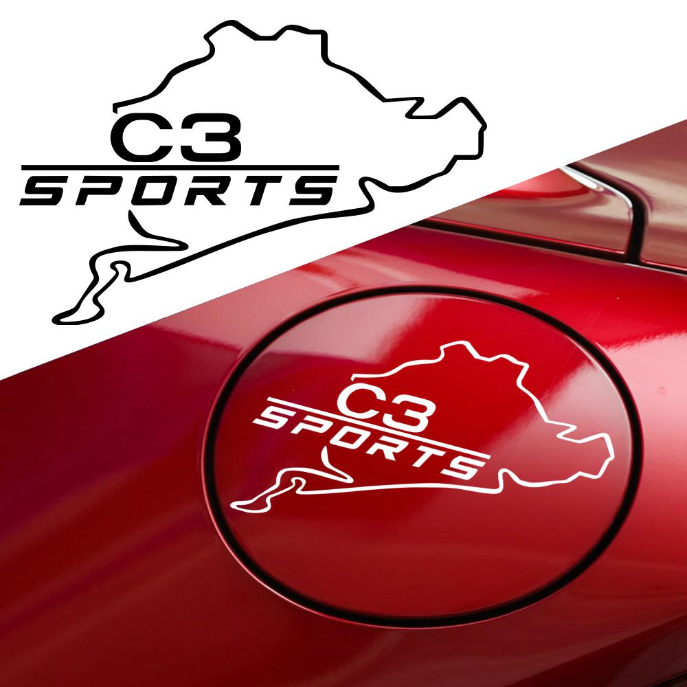 Car Fuel Tank Cap Stickers Cool Decorative Creative Stickers For Citroen C1 C3 Grand C4 Picasso C4L C5 C6 VTS C-ELYSEE DS Saxo sdfh52