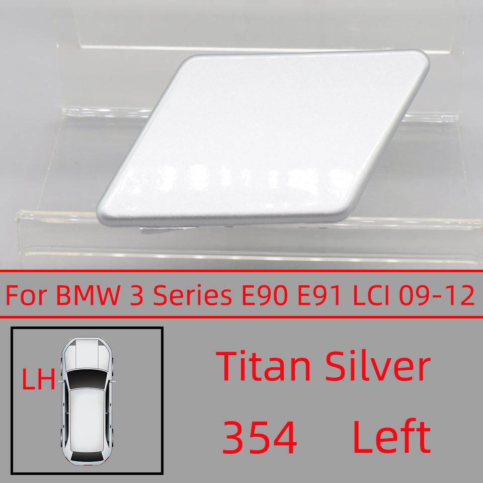 Headlight Washer Nozzle Cover For BMW 320 325 328 330 335 E90 E91 LCI 2009-2012 Sprayer Lid Cap Painted Washer Jet Cover Cap