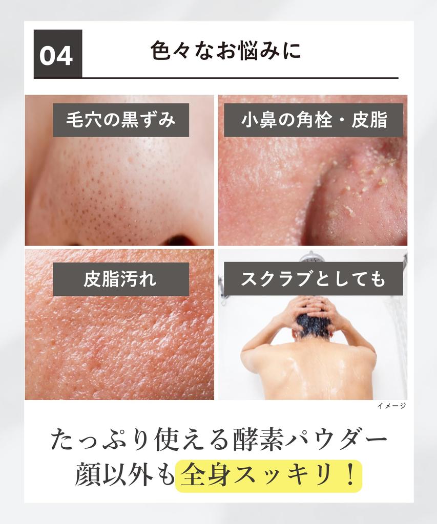 Crepasy Enzyme Facial Cleansing Powder with Clay and Charcoal Dark and Great for X 12 Made In Japan [Official] [For Spots, Sebum, Shine] Men, 1.5g