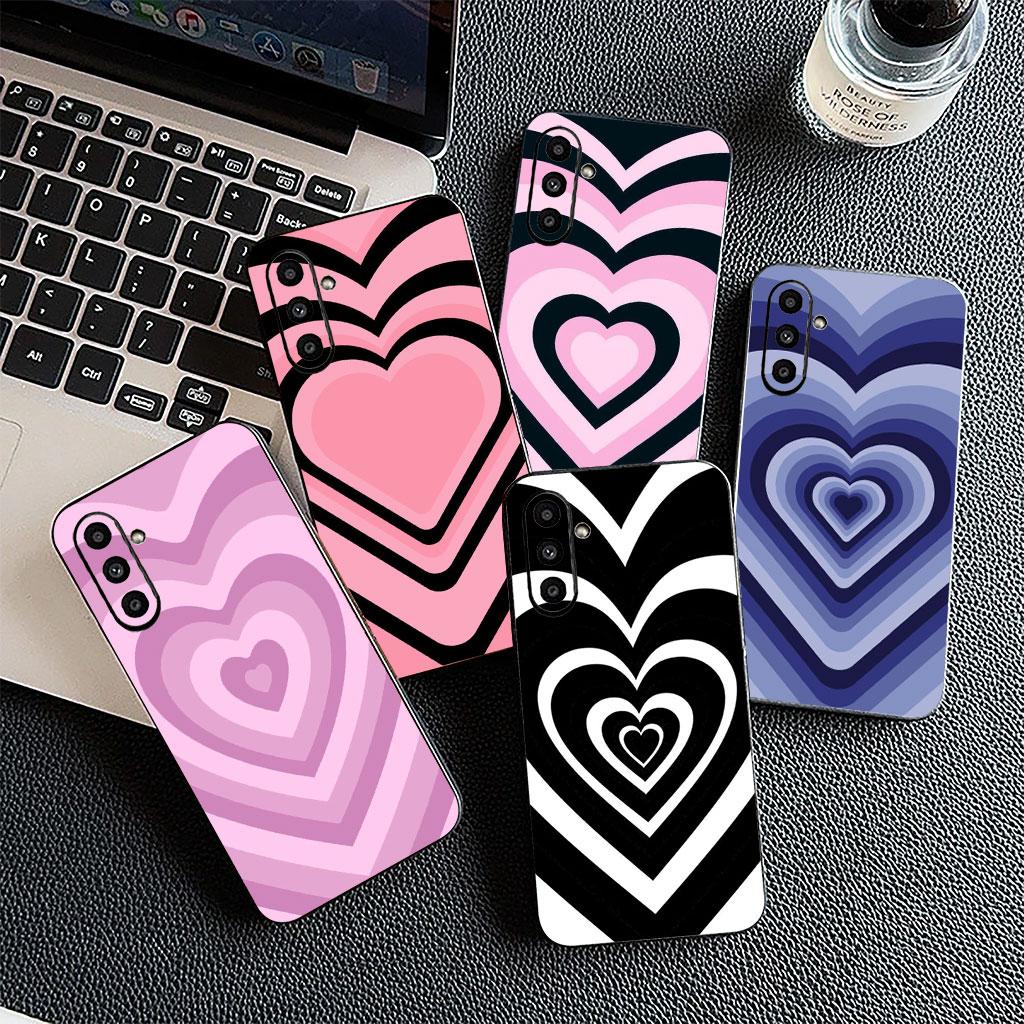 Phone Cover for Xiaomi Redmi Note 14 13 Pro Plus ProPlus 14C 13c Pro+ 5G Soft Silicone Case Star Dark Red Heart Love