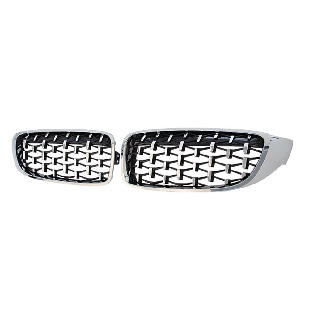 2 PCS Front Bumper Diamond Kidney Grill Racing Grille for BMW F32 F33 F36 F80 F82 2013-2018 Cabriolet Coupe 425i 430i 440i