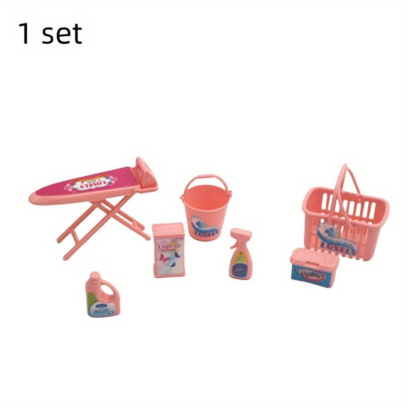 

Миниатюрный набор для прачечной из 8 предметов — аксессуары для кукольного домика для творческой игры! 8pcs