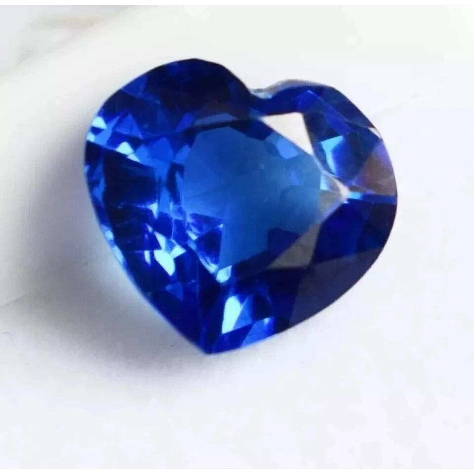 Certified Natural Amazing Blue Sapphire Heart 10-12 Ct Fabulous Loose Gemstone